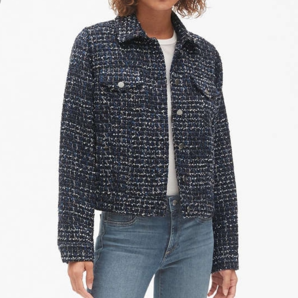 GAP Icon Tweed Long Sleeve Jacket S.